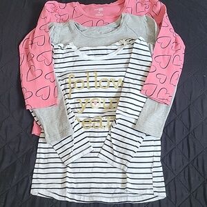 Girls 4 Years Long Sleeve Top Bundle Of 3 - Cotton